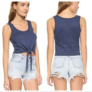 ALICE+OLIVIA "Jacinda" tie-front tank